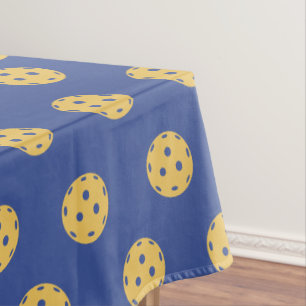 Fun Pickleball Pattern Sports Tablecloth
