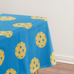 Fun Pickleball Pattern Sports Tablecloth