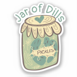 Fun Pickles in Jar Dill Food Lover