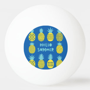 Fun Pineapple Vintage Card Design Ping Pong Ball