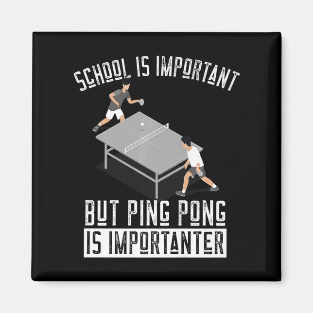 Fun Ping Pong Player Table Tennis Gift   Magnet (Front)
