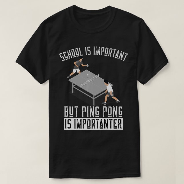 Fun Ping Pong Player Table Tennis Gift   T-Shirt (Design Front)