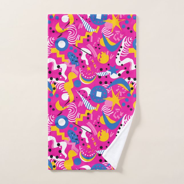 Fun Pink 1980 esthétique (Serviette à main)