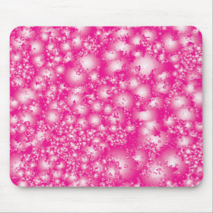 Fun PINK Abstract Ink Super Splash pattern Mouse Pad
