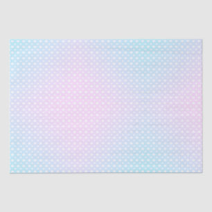Fun Pink Blue White Hearts Tissue Paper