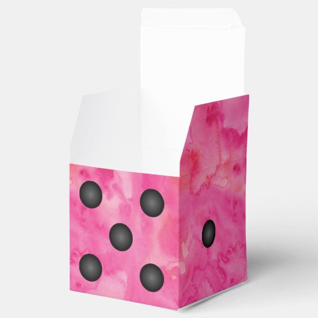 Fun Pink Bunco Dice Party Favour Box (Opened)