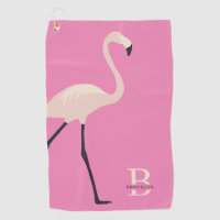 Fun Pink Flamingo Pro Monogrammed Mother's Day