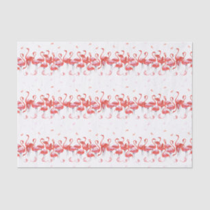 Fun Pink Flamingos Pattern Tissue Paper