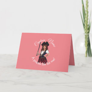 Fun Pink Girl  Card