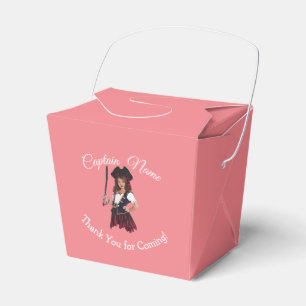 Fun Pink Girl Pirate Favour Box