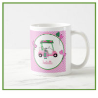 Fun Pink & Green Golf Theme Personalized 