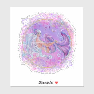 Fun Pink mermaid  by Renee Lavoie