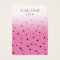 Fun pink, polka dot pattern earring display card