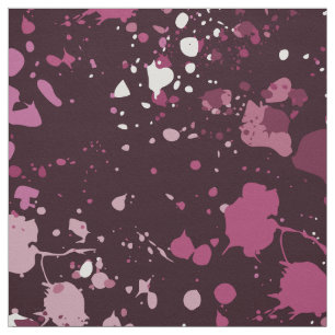Fun Pink & Purple Paint Splatter Fabric