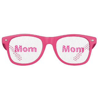Fun Pink White Mom Mother's Day 4Erica Retro Sunglasses