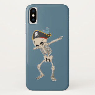 Fun Pirate Dance Halloween Skeleton Dab Case-Mate iPhone Case
