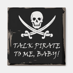 Fun Pirate Talk Magnet