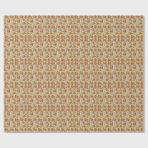Fun Pizza Party Pepperoni Pizza Lover Food Pattern Wrapping Paper
