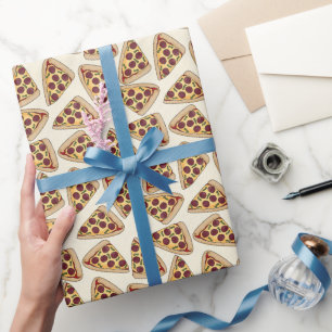 Fun Pizza pattern wrapping paper