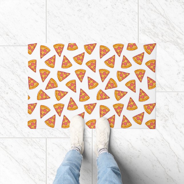 Fun Pizza Slice Pattern Doormat (Indoor)