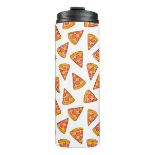 Fun Pizza Slice Pattern Thermal Tumbler