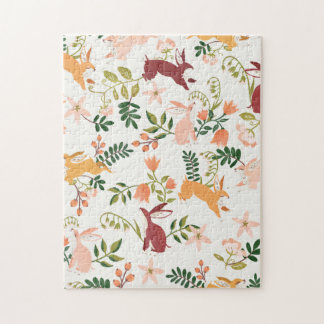 Fun & Playful Bunny Pattern Jigsaw Puzzle