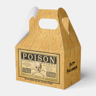 Fun "POISON" Halloween Design Favor Box