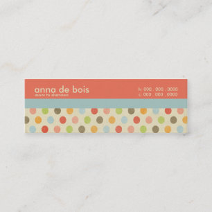 Fun Polka Dot Mommy Calling Card