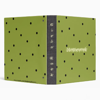 Fun! Polka Dots Notebook Avery Binder