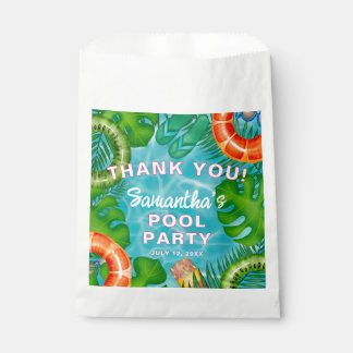 Fun Pool Party Colorful Any Age Welcome Favour Bag