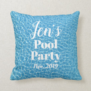 Fun Pool Party Throw Pillow