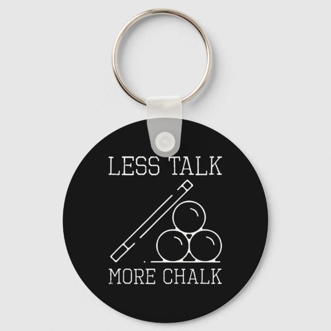Fun Pool Player  Keychain (Front)