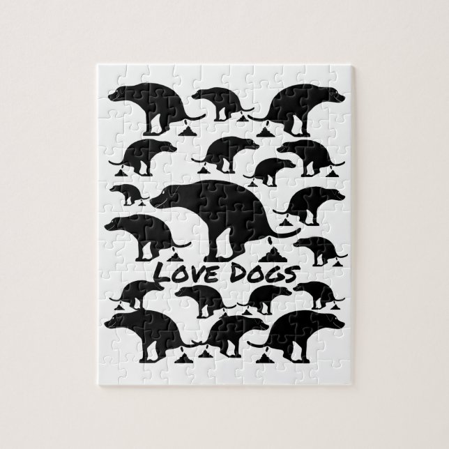 Fun Pooping Dog  Jigsaw Puzzle (Vertical)