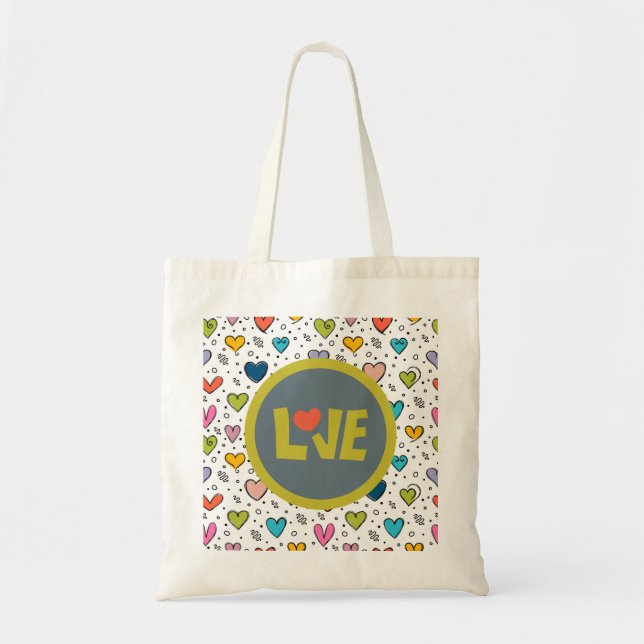 Fun Pop Art Style Tote Bag (Front)