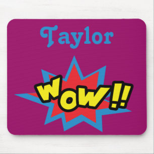 Fun Pop Art Wow Mouse Pad