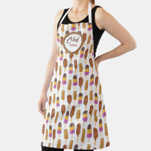 Fun PopsiclePattern, Personalized Apron