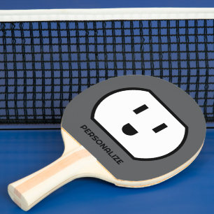 Fun power socket ping pong paddle for table tennis