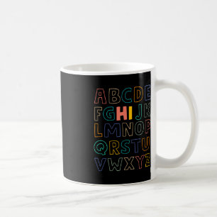 Fun Pre K Kindergarten Hi Alphabet Back To School Coffee Mug