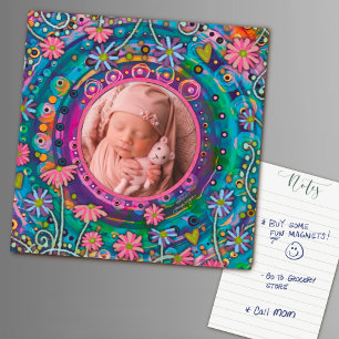 Fun Pretty Family Photo Colourful Floral