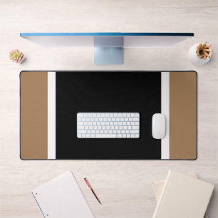 Fun Professional Black Mocha White Racing Stripes