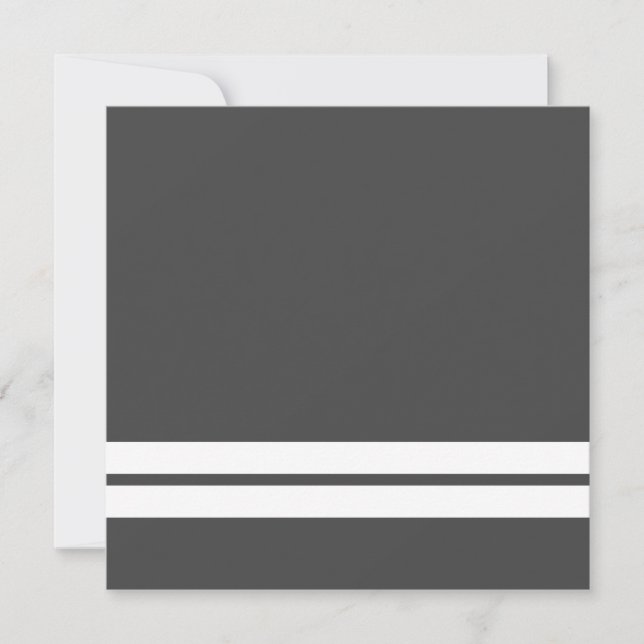 Fun Professional Grey Bottom White Racing Stripes Card (Front)