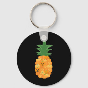 Fun Pumpkin Party Costume For Pineapple Lover  Keychain