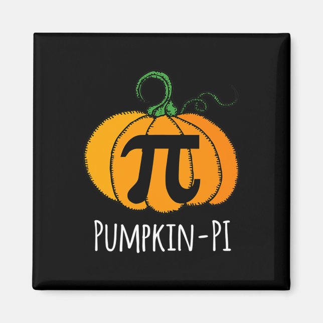 Fun Pumpkin Pi Halloween Costume Math Day Orange  Magnet (Front)