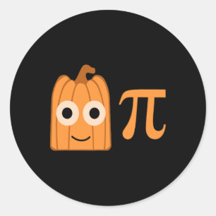 Fun Pumpkin Pi Tee For Math And Elementary Teacher Classic Round Sticker