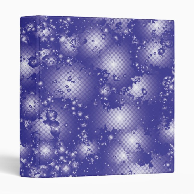 Fun PURPLE Abstract Ink Super Splash pattern Binder (Front/Spine)