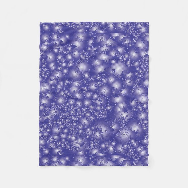 Fun PURPLE Abstract Ink Super Splash pattern Fleece Blanket (Front)