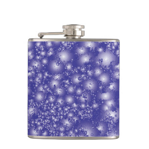 Fun PURPLE Abstract Ink Super Splash pattern Hip Flask