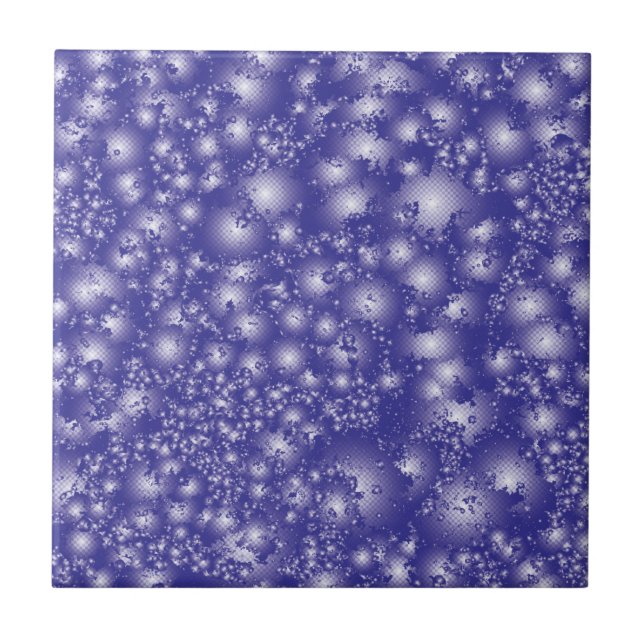 Fun PURPLE Abstract Ink Super Splash pattern Tile (Front)