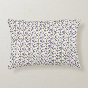 Fun Purple Halloween,Green Magic Witchy Bottle Accent Pillow
