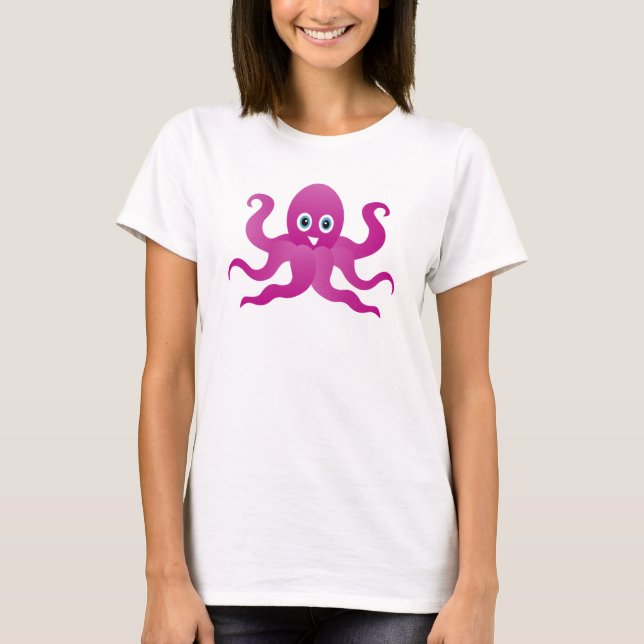 Fun purple octopi T-Shirt (Front)